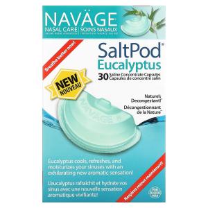 Nasal Care, Солевой раствор для промывания носа, SaltPod Eucalyptus, 30 капсул с концентратом физиологического раствора Navage