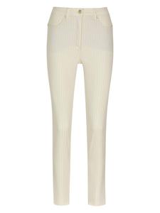 MADELEINE Брюки Slim fit из шерсти белого цвета