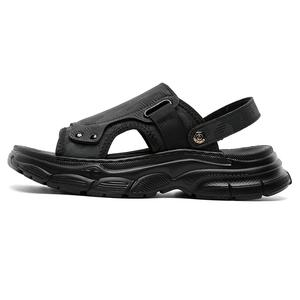 FAPAI Пляжные сандалии мужские экрю/черный, цвет Black