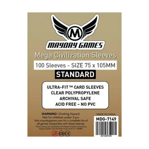 Рукава Mega Civilization — 75 x 105 мм (100), Board Game Sleeves (Mayday Games)