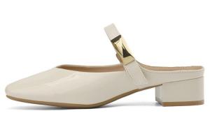 Мюли женские с закрытым носком женские Kekafu, хаки