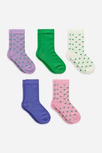 Хлопковые носки, упаковка 5 шт. Arket, мультиколор