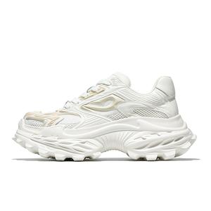 Дышащие низкие массивные кроссовки Lava Series для увеличения роста, мужские MOERBAI, White