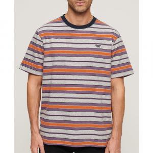 Футболка Superdry Relaxed Fit Stripe Short , оранжевый
