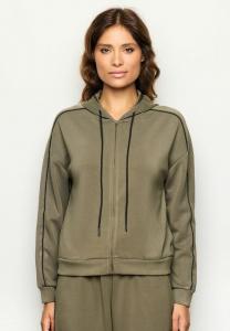 Толстовка Yamamay Zip-up sweatshirt, Olive Green Plain/Olive