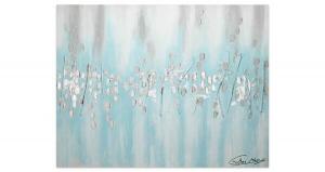 Акриловая картина ручной работы KUNSTLOFT Kühle Entspannung цвет beige/blau