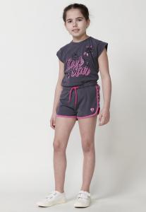 Шорты CON ESTRELLAS ESTAMPADAS Y CINTURA ELÁSTICA Koroshi, серый