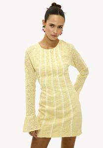 Платье LOAVIES Day dress, Embroidery Yellow Light/Light Yellow