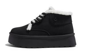 Термостойкие устойчивые к истиранию противоскользящие кроссовки High Top Snow Boots для женщин RENBEN, черный