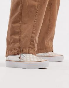 Кеды Vans Classic на платформе в золотом цвете