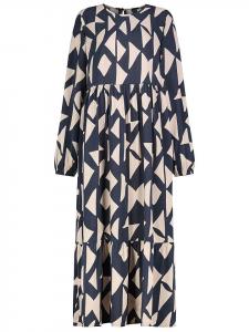 Платье темно-синего/кремового цвета Sublevel