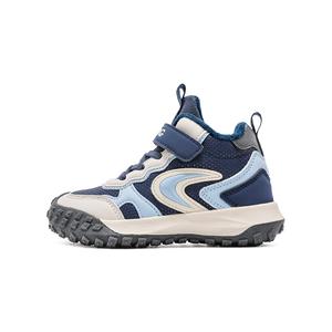 Нескользящие и износостойкие теплые высокие детские кроссовки для повседневной жизни BOBDOG, бежевый/темно-синий