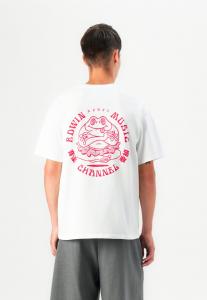 Футболка Edwin MUSIC CHANNEL UNISEX, White/Red/White