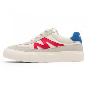 KAISER Антискользящие износостойкие низкие скейтерские кроссовки мужские бело-сине-красные, цвет White Blue Red