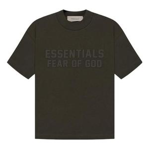 Футболка (GS) Fear of God Essentials SS23 SS T-Shirt 'Off Black', черный