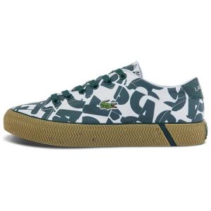 Кроссовки LACOSTE Skateboarding Shoes Women's Low-top White/Green, зеленый