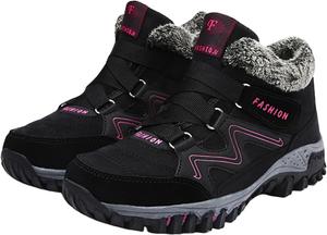 Женские зимние термо-сапоги для женщин, водонепроницаемые, зимние, теплые, для походов, работы, удобные ботинки, кроссовки, прогулочная обувь с меховой подкладкой, противоскользящие ботильоны, нескользящая обувь для активного отдыха на улице Generic, A4