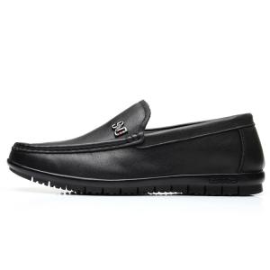 GZZ Лоферы Gommino мужские, черно-белые