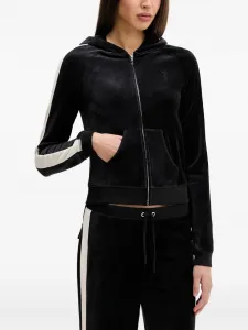 Худи с боковыми лампасами Juicy Couture, черный