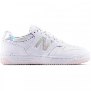 Детские повседневные туфли 480 New Balance, White/Rose Sugar