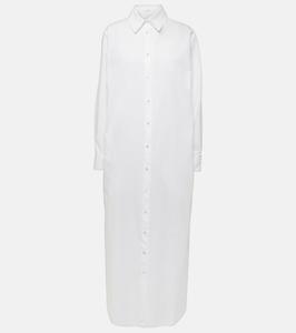 Платье-рубашка свободного кроя Izumi из хлопкового поплина The Row, белый