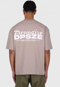 Футболка с принтом Dropsize, серо-коричневый