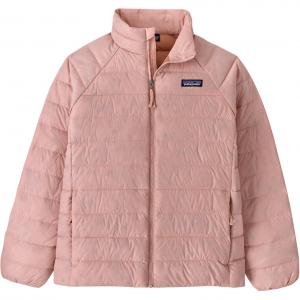 Детская утепленная курткасо стоячим воротником средней высоты Patagonia, розовый/mallow розовый
