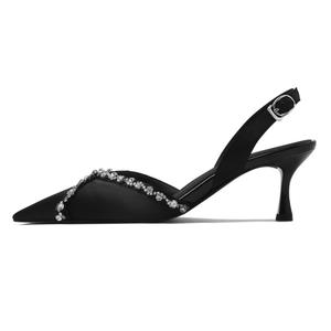 CAMEIDO Туфли на высоком тонком каблуке женские, черные