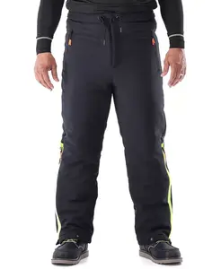 Мужские утепленные стеганые брюки FrostFlex с защитой от холода до -20°F, гибкие и водоотталкивающие для работы RefrigiWear, черный