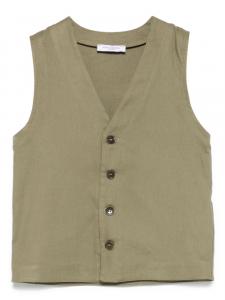 Paolo Pecora Детский однобортный жилет Paolo Pecora Kids, зеленый