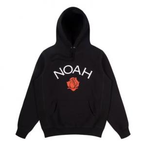 Худи NOAH Rose Logo Hoodie 'Black', черный