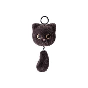 Happy Fish Черный брелок-плюш хвост котенка, высота 15 см