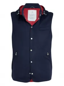 Жилет со съемным капюшоном Brunello Cucinelli, синий