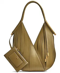 Болдвин Мини-сумка через плечо с лазерной резкой Donna Karan New York, серый