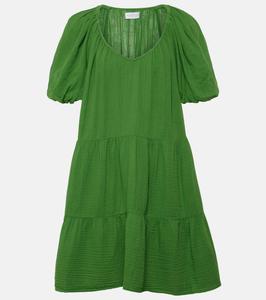 Мини-платье Helena из хлопка Velvet, Grass