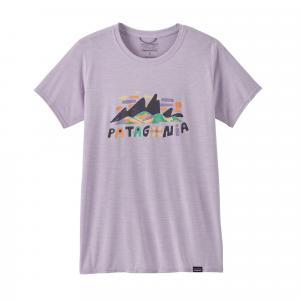 Женская футболка Capilene Cool Daily Graphic Patagonia, Fitz Roy Superbloom Foxglove Purple
