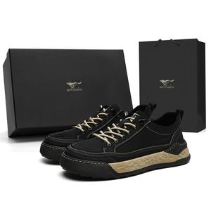 Легкие и дышащие низкие скейтерские кроссовки мужские черные SEPTWOLVES, красно-коричневые