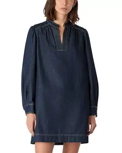 Джинсовое мини-платье-футляр Whistles, синий