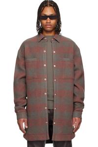 Rick Owens Розовая рубашка оверсайз с символикой Concordian