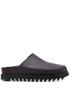 Кожаные шлепанцы Guidi, черный