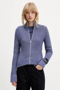 Хлопковый кардиган Karl Lagerfeld Jeans, фиолетовый