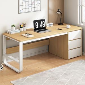 Стол 140 см Yu Mu Color с ящиками и полкой, Yew Wood Color