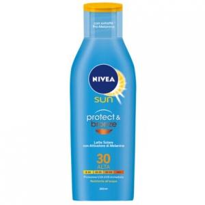 Sun Milk Solar Protect Бронзовое увлажняющее средство Spf30 High 200 мл, Nivea