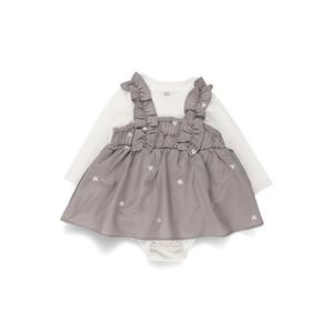 Комбинезон с вышивкой в виде сердечек Branshes, цвет Gray