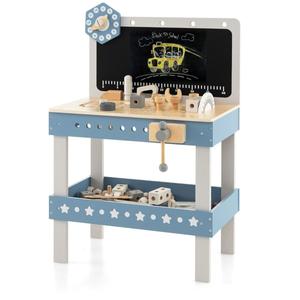 Деревянный верстак для детей Многофункциональная игрушка. COSTWAY