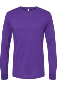 Футболка унисекс из джерси с длинным рукавом BELLA + CANVAS, цвет team purple