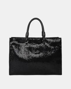 Сумка-шоппер с логотипом и усиленными двойными ручками Lola Casademunt, черный