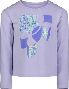 Детская футболка Under Armour с коротким рукавом, круглым вырезом, легкая и дышащая., Celeste Marble