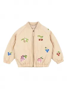 Стёганая куртка Juno с отделкой пайетками Konges Sløjd, бежевый