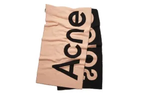 Acne Studios Шарф вязаный Unisex Pink Black